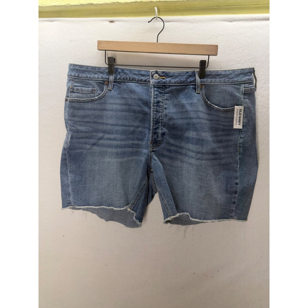 Old Navy Denim Shorts Womens 22 Blue New OG Straight High Rise Cut Off 3641